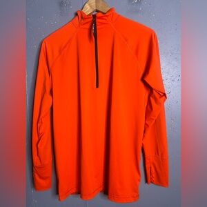 ADIDAS Karlie Kloss Adidas Orange Quarter Zip .Size M